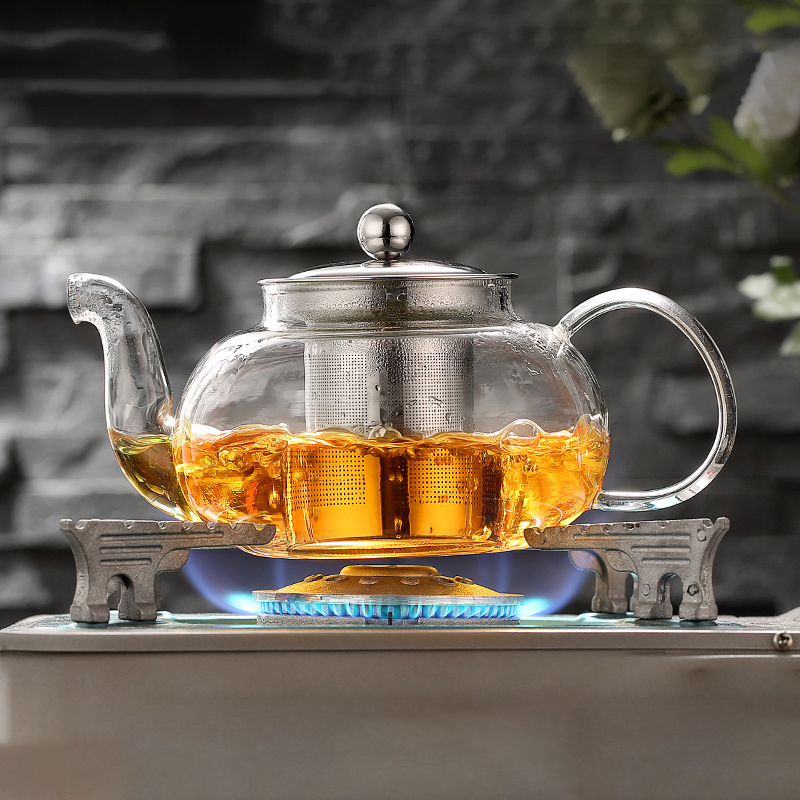 Nettle Leaf Tea - 600/800ml Heat Resistant Glass Teapot Flower