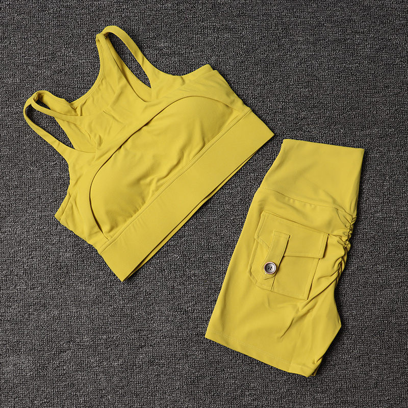 Fitness Shorts Yoga Sets Women - Herbal Yoga review and price