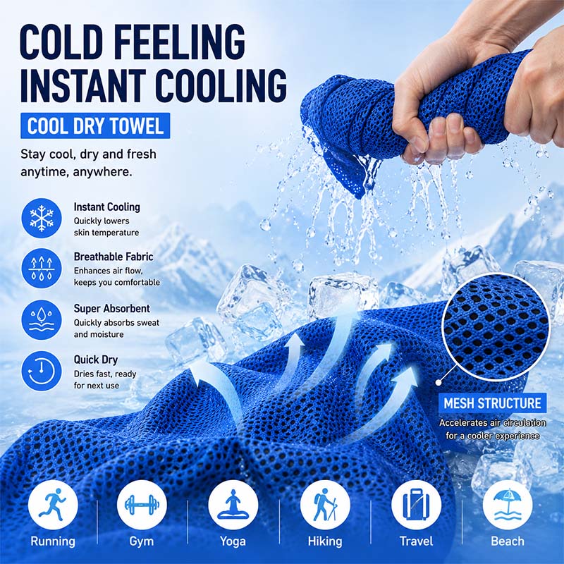 Instant Cooling Towel with EVA - Herbal Yoga review and price