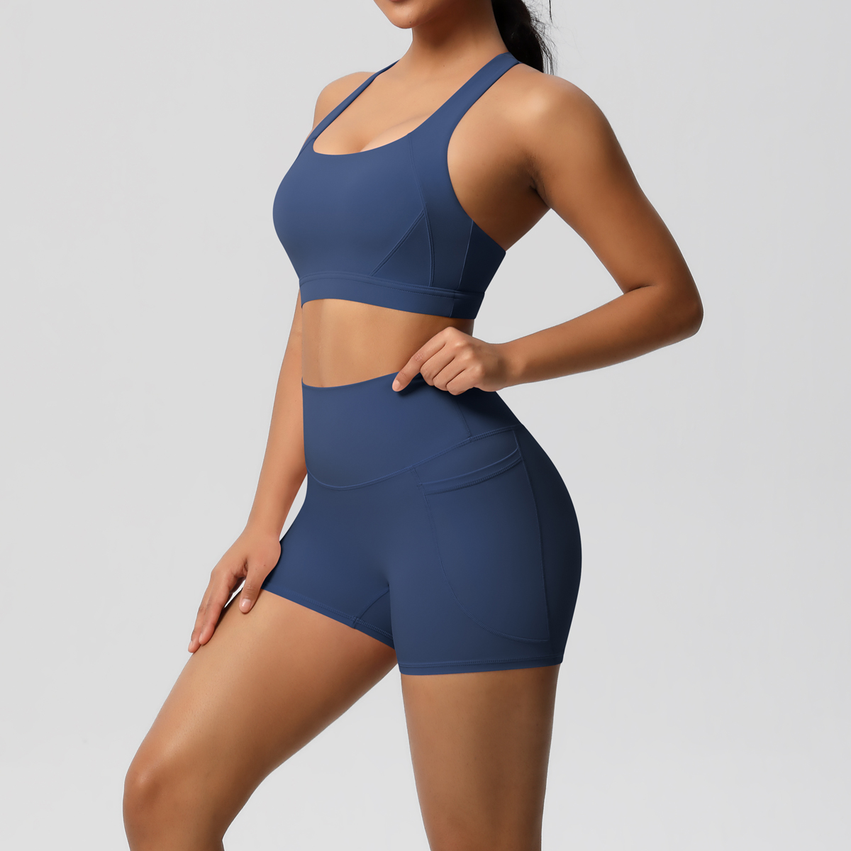 2PCS Sportswear With Pocketed  - Herbal Yoga review and price